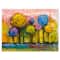 Designart - Colourful Trees Impressionist Landscape IV - Modern Canvas Wall Art Print